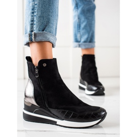 W. Potocki Saappaat Wedge Potockissa musta 1