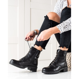 W. Potocki Nauhalliset saappaat Potocki-eristyksellä musta 1