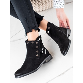 W. Potocki Mokkanahkakengät Potocki -koristeilla musta 1 W. Potocki Mokkanahkakengät Potocki -koristeilla musta 1