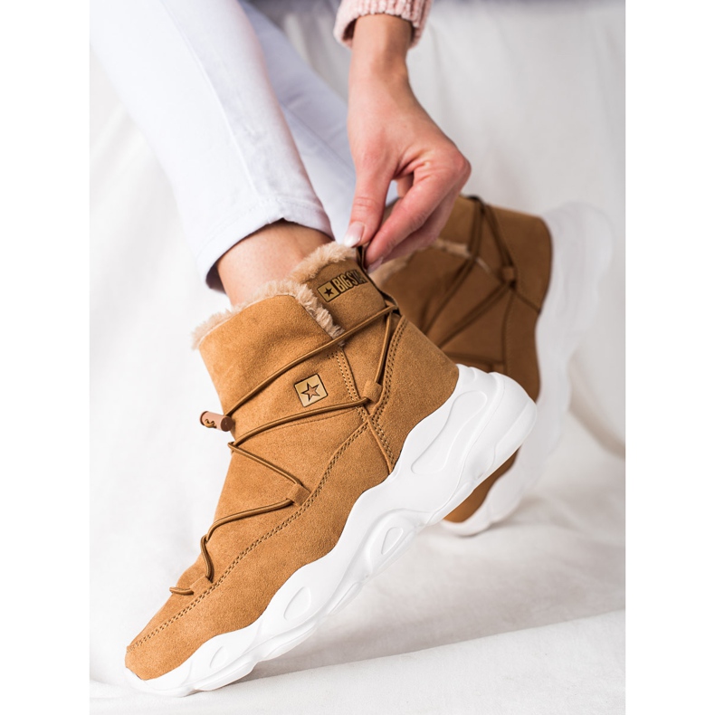 Naisten lumikengät Big Star II274266 ruskea 2