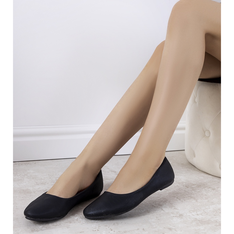 Silman mustat ekopohjaiset ballerinat 2