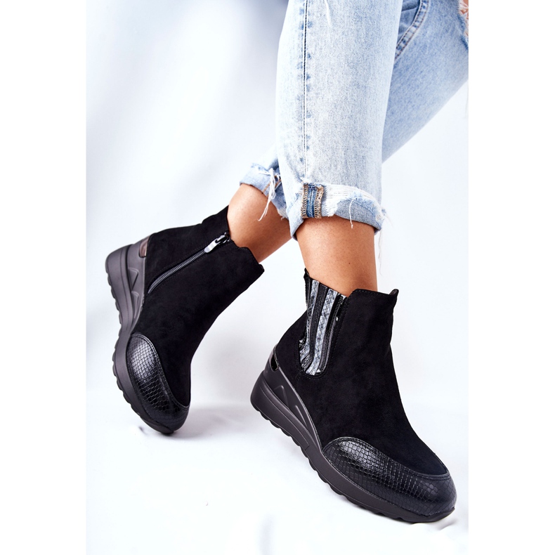 PE1 Mustat Manakel -mokkanahkaiset kiilakengät 2