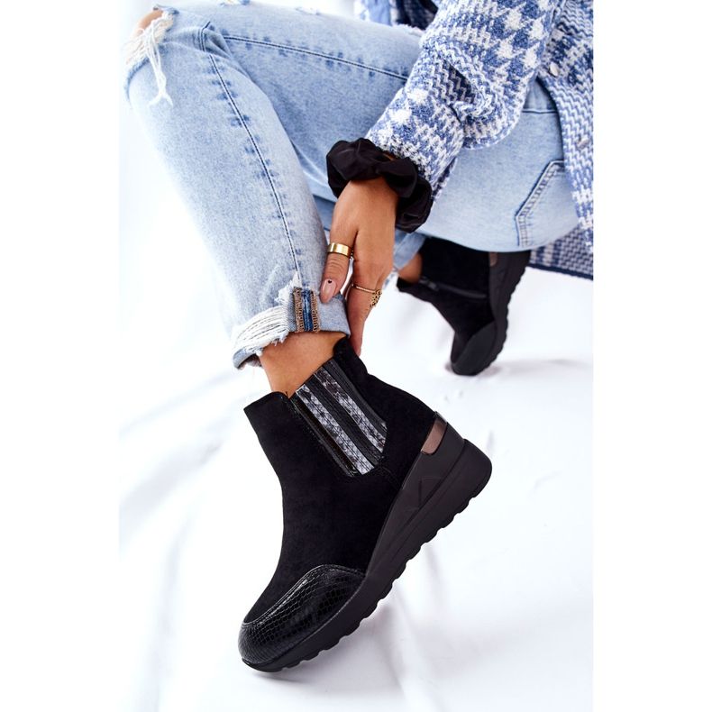 PE1 Mustat Manakel -mokkanahkaiset kiilakengät 1