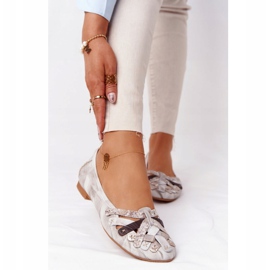 Naisten nahkabaleriinit Maciejka 01358-44 Dirty Beige 1