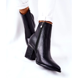 POTOCKI Klassiset mustat Airah -saappaat korkokengillä 2