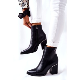 POTOCKI Klassiset mustat Airah -saappaat korkokengillä 3