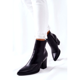 POTOCKI Klassiset mustat Airah -saappaat korkokengillä 5