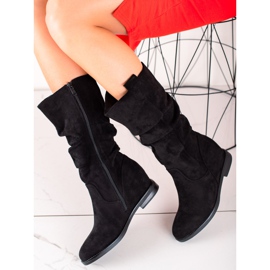 Renda Suede Wedge saappaat musta 1