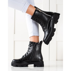 TRENDI Työntekijät koristeellisella vetoketjulla musta 1