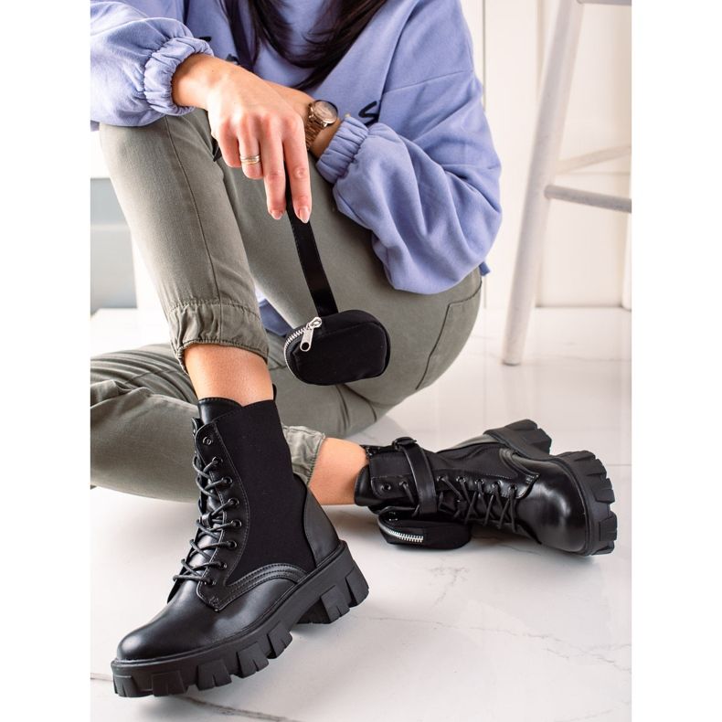 Best Shoes Työntekijät mokkataskulla musta 1