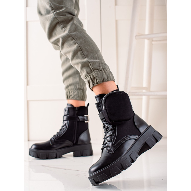 Best Shoes Työntekijät mokkataskulla musta 2