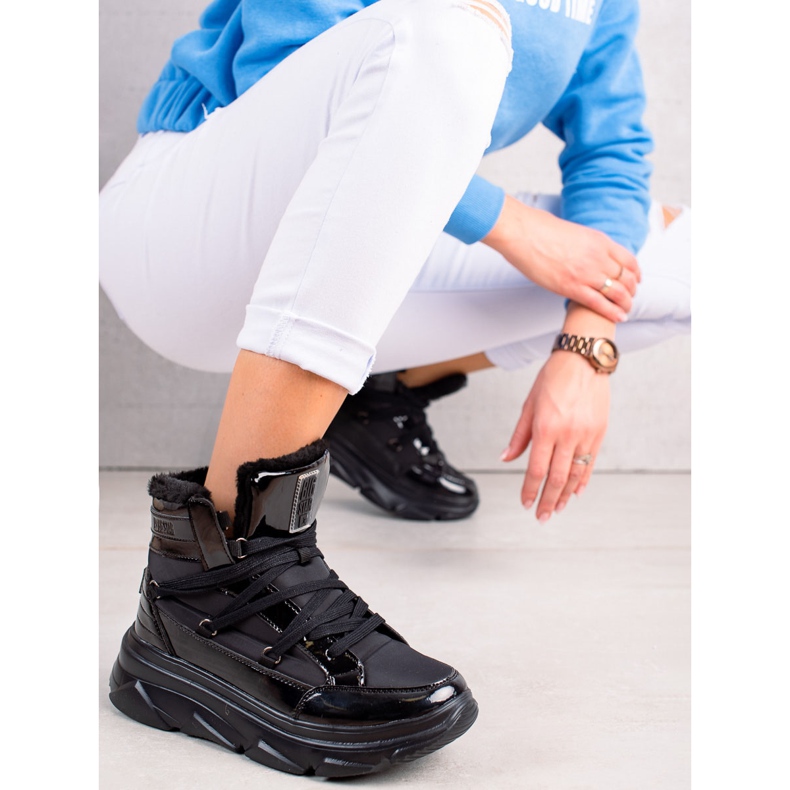 Naisten lumikengät Big Star II274311 musta 2