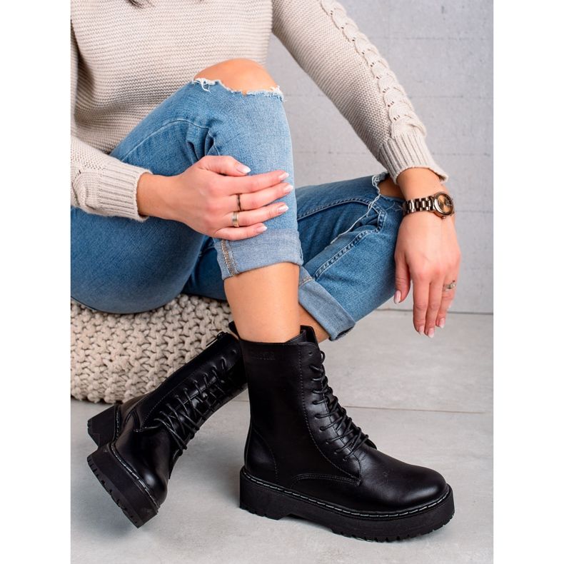 Naisten saappaat Big Star II274109 musta 1