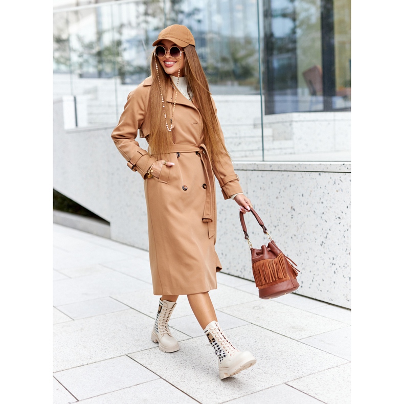 Työntekijät beigestä elastisesta kankaasta rakkaustarina musta 1