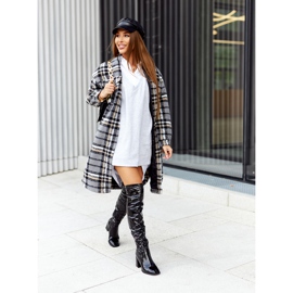 PS1 Mustat Macey lateksisaappaat 1