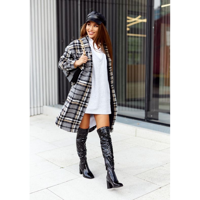 PS1 Mustat Macey lateksisaappaat 2