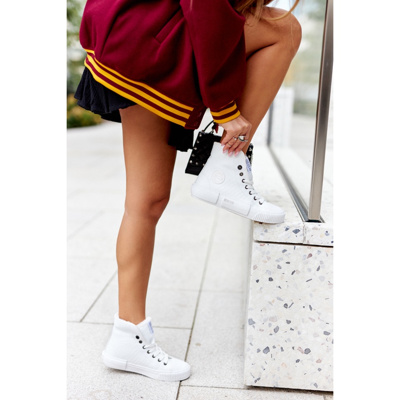 Naisten lenkkarit Big Star II274156 Valkoinen eristetty 1