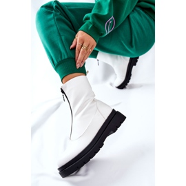 PE1 Naisten saappaat vetoketjulla Valkoinen Tierra 1