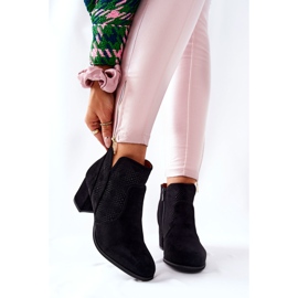 PE1 Mokkanahkaiset mustat saappaat kantapäässä Elisea 1