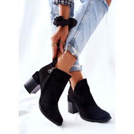 PM1 Naisten Saappaat Kantapäässä Musta Meliori 2