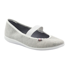 Naisten ballerina -lenkkarit Befado 493q sz valkoinen monivärinen harmaa 2