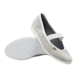 Naisten ballerina -lenkkarit Befado 493q sz valkoinen monivärinen harmaa 4