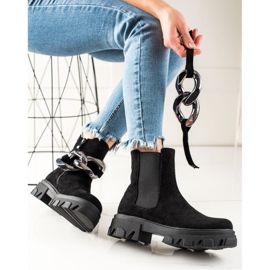 Mokkasaappaat S. Barskin alustalla musta 1