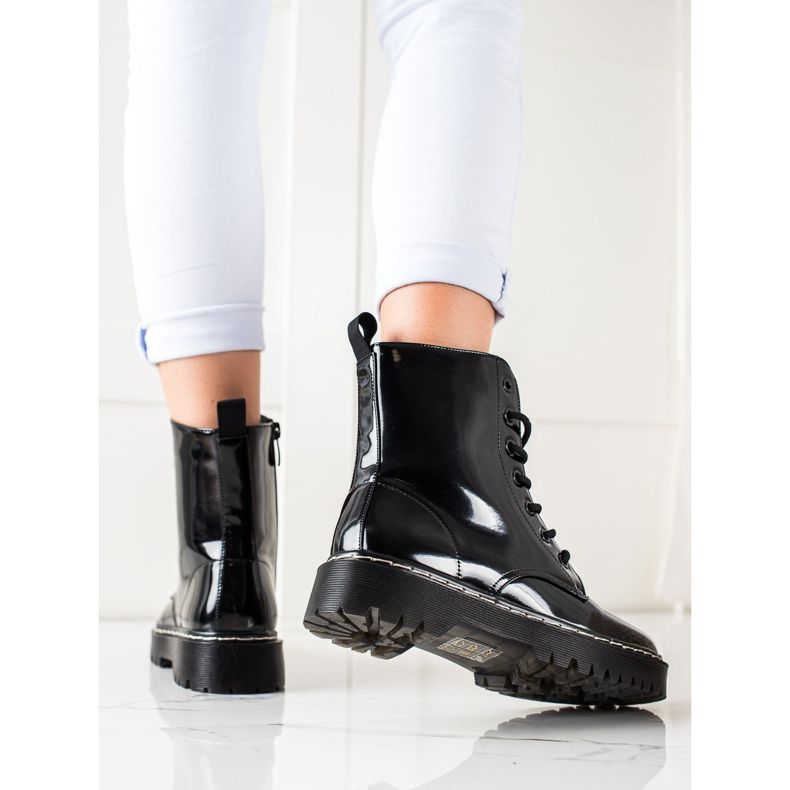 Vinceza Tyylikkäät, lämpimät Trapperit musta 1