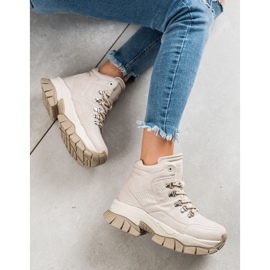 Naisten saappaat Big Star II274331 beige 1