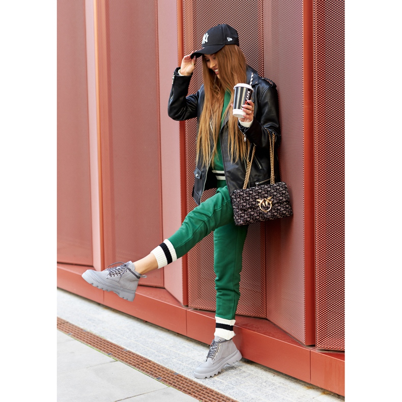 Nahkasaappaat Big Star II274365 Harmaa 2