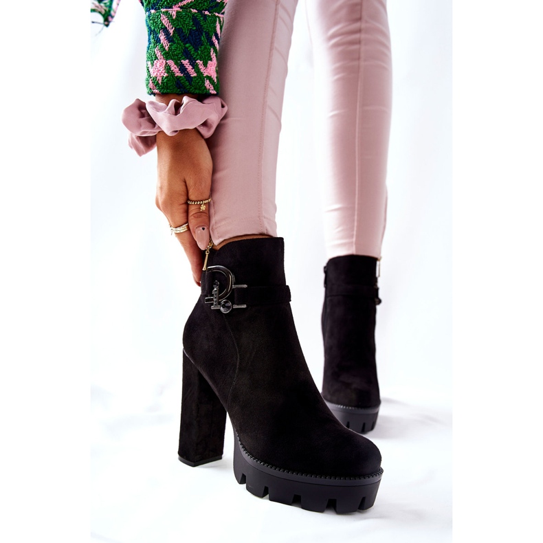 Mokkasaappaat korkokengissä Musta Dianne 2