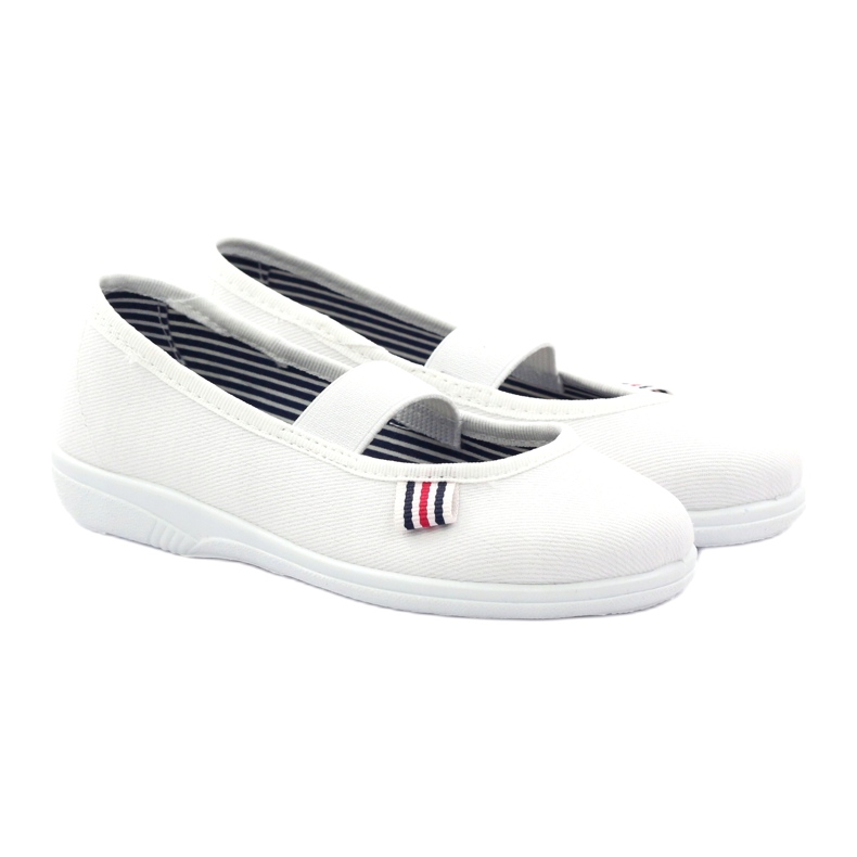 Tyttöjen tossut Tšekin Befado 274X013 valkoinen 4