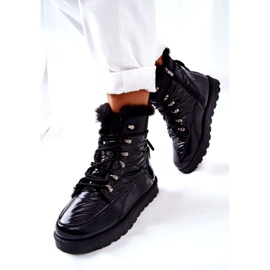 POTOCKI Korkeat turkiseristetyt lumisaappaat, musta Sneezy 1