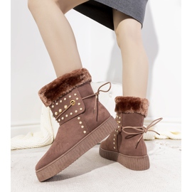 Almendra pinkit naisten lumisaappaat vaaleanpunainen 1