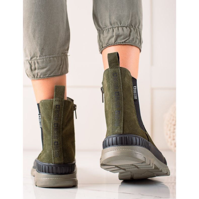 Big Star II274355 naisten saappaat vihreä 1