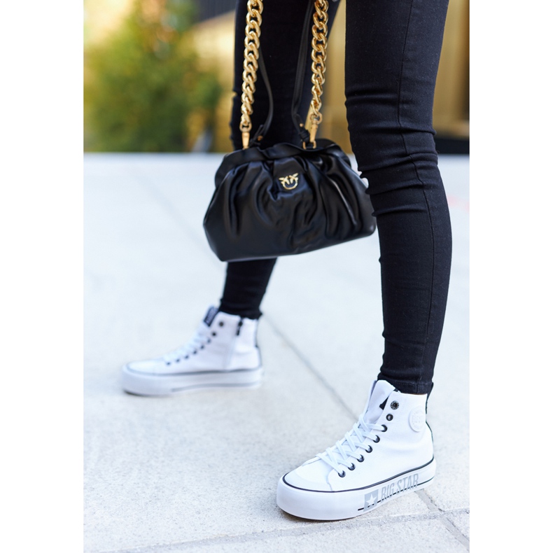 Korkeat lenkkarit Big Star II274014 Valkoinen Platform 2