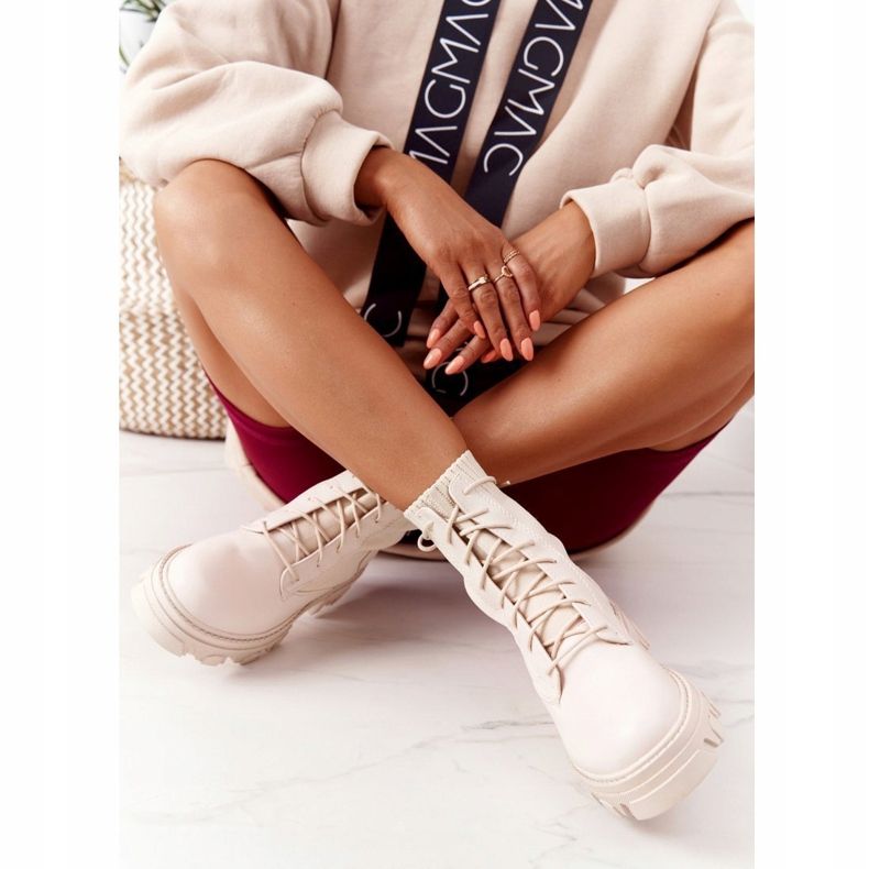 PS1 Naisten Saappaat Työntekijät Beige Megan 3