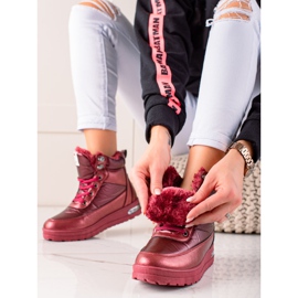 TRENDI Lumikengät Glitter Supermolla punainen 1