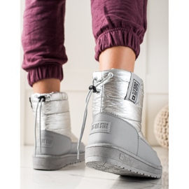 Naisten lumikengät Big Star II274118 hopea harmaa 1