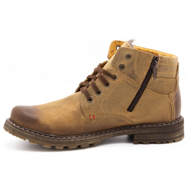 ABIS Lämpimät miesten kengät 197 ruskea 1