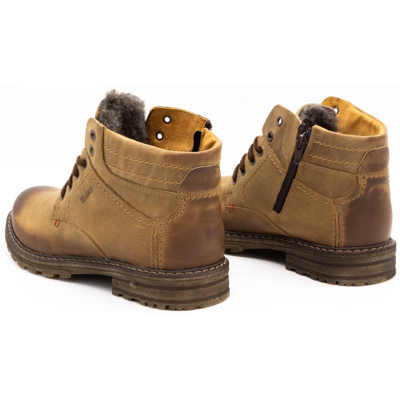 ABIS Lämpimät miesten kengät 197 ruskea 6