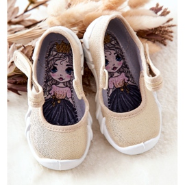 BEFADO S.A. Inblu Shiny 109P224 kultaiset ballerinatossut 1