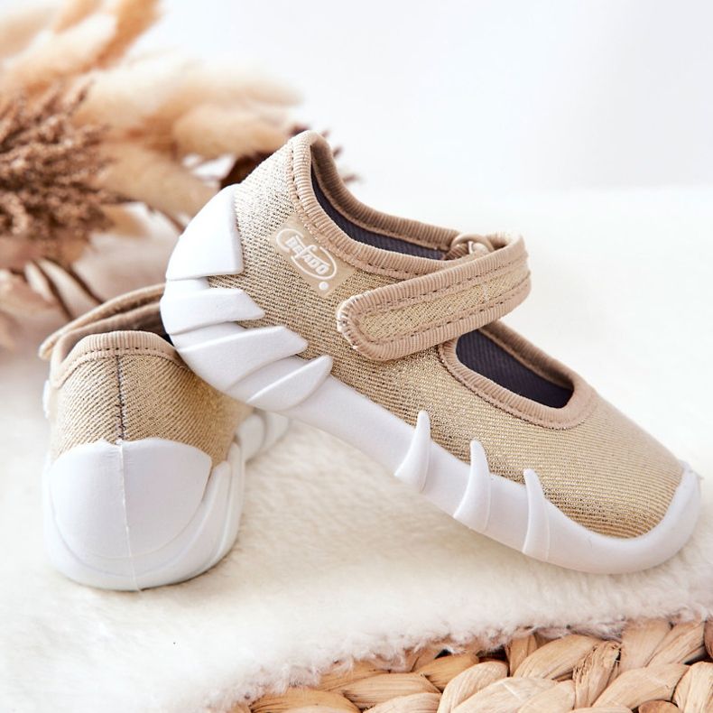 BEFADO S.A. Inblu Shiny 109P224 kultaiset ballerinatossut 2