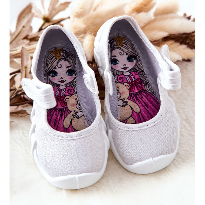 BEFADO S.A. Inblu kiiltävät tossut 109P222 hopea 1