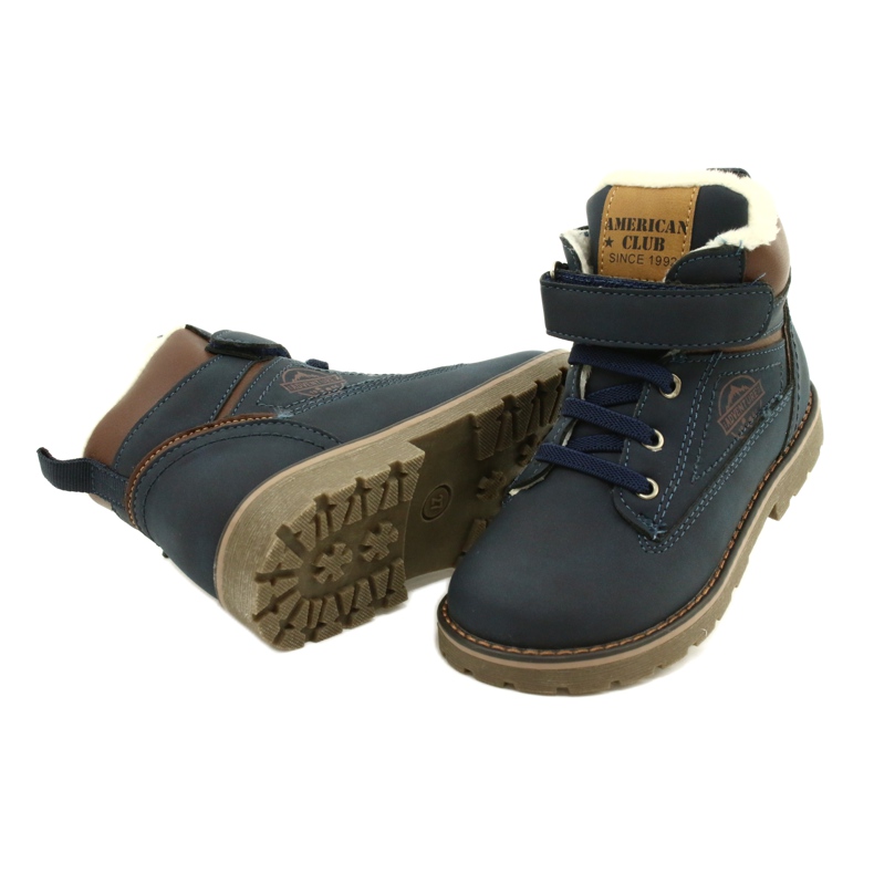 Työntekijät eristetty turkista American Club GC29 / 21 Navy ruskea laivastonsininen 4