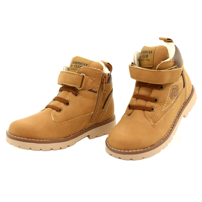 Työntekijät eristetty turkista American Club GC29 / 21 Camel beige ruskea keltainen 3