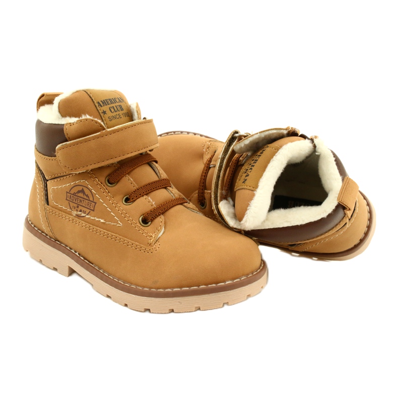 Työntekijät eristetty turkista American Club GC29 / 21 Camel beige ruskea keltainen 5