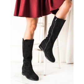 Renda Mustat mokkanahkasaappaat 2