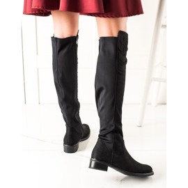 Lovery Mukavat mokkanahkasaappaat musta 1