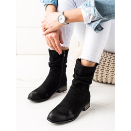 Evento Mokkanahkaiset cowboy -saappaat musta 1